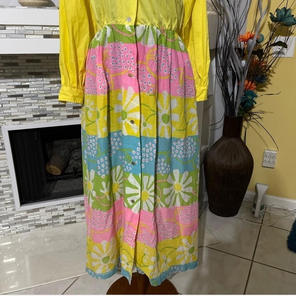 Vintage 70's Raymodes New York dress L - Picture 2 of 5